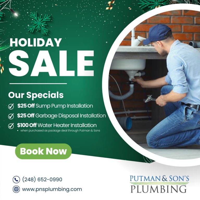 Last Minute Specials From Putman & Sons Plumbing