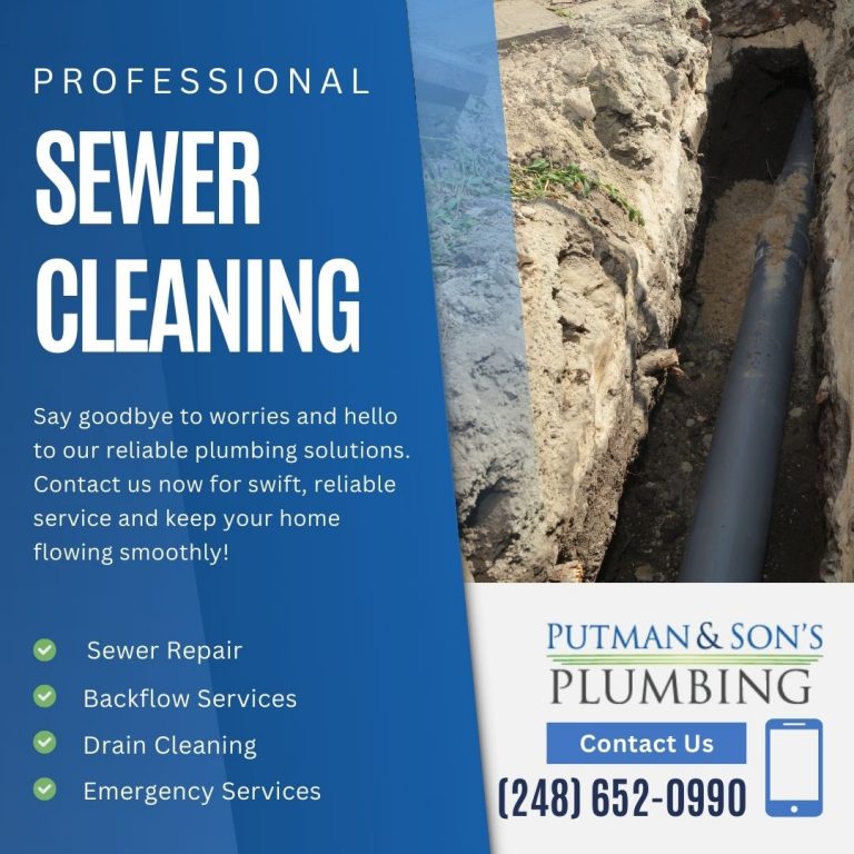 Sewer Savvy: Expert Repair and Cleaning Services by Putman & Sons Plumbing