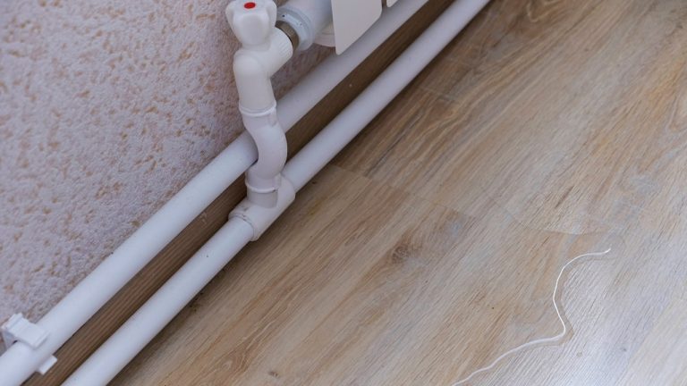 Indoor residential plumbing lines inspected for hidden water leaks by Putman & Son’s Plumbing.