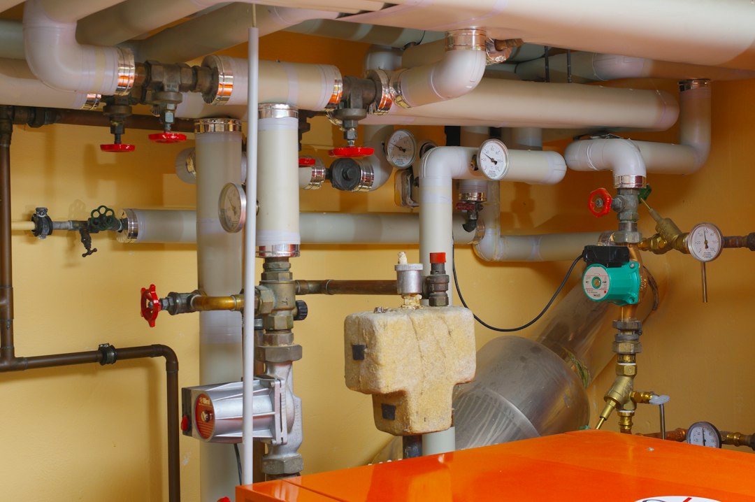 Commercial plumbing valves and piping used in backflow prevention systems