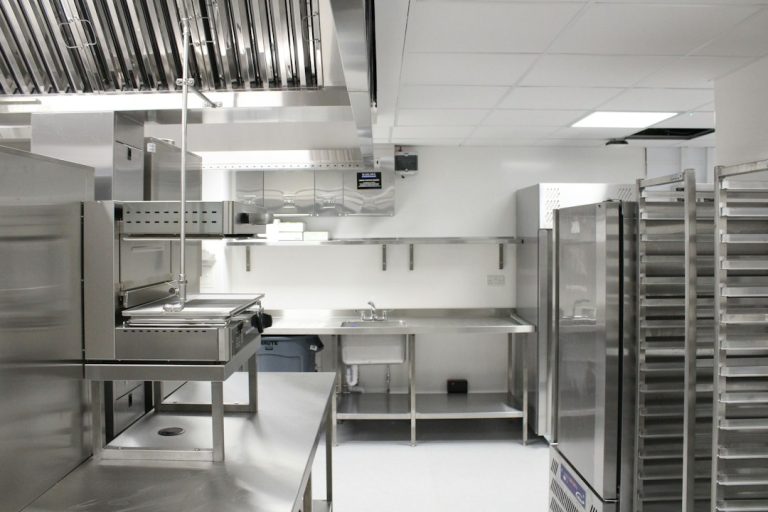 Commercial restaurant kitchen requiring reliable plumbing and drain maintenance